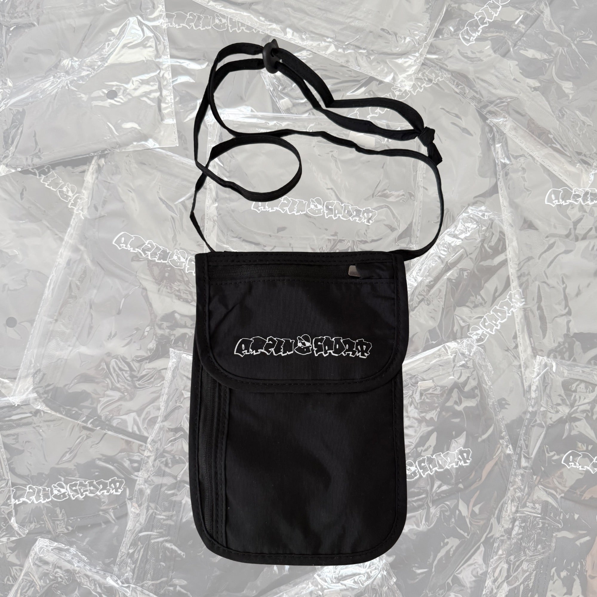 Schwarzer Brustbeutel 